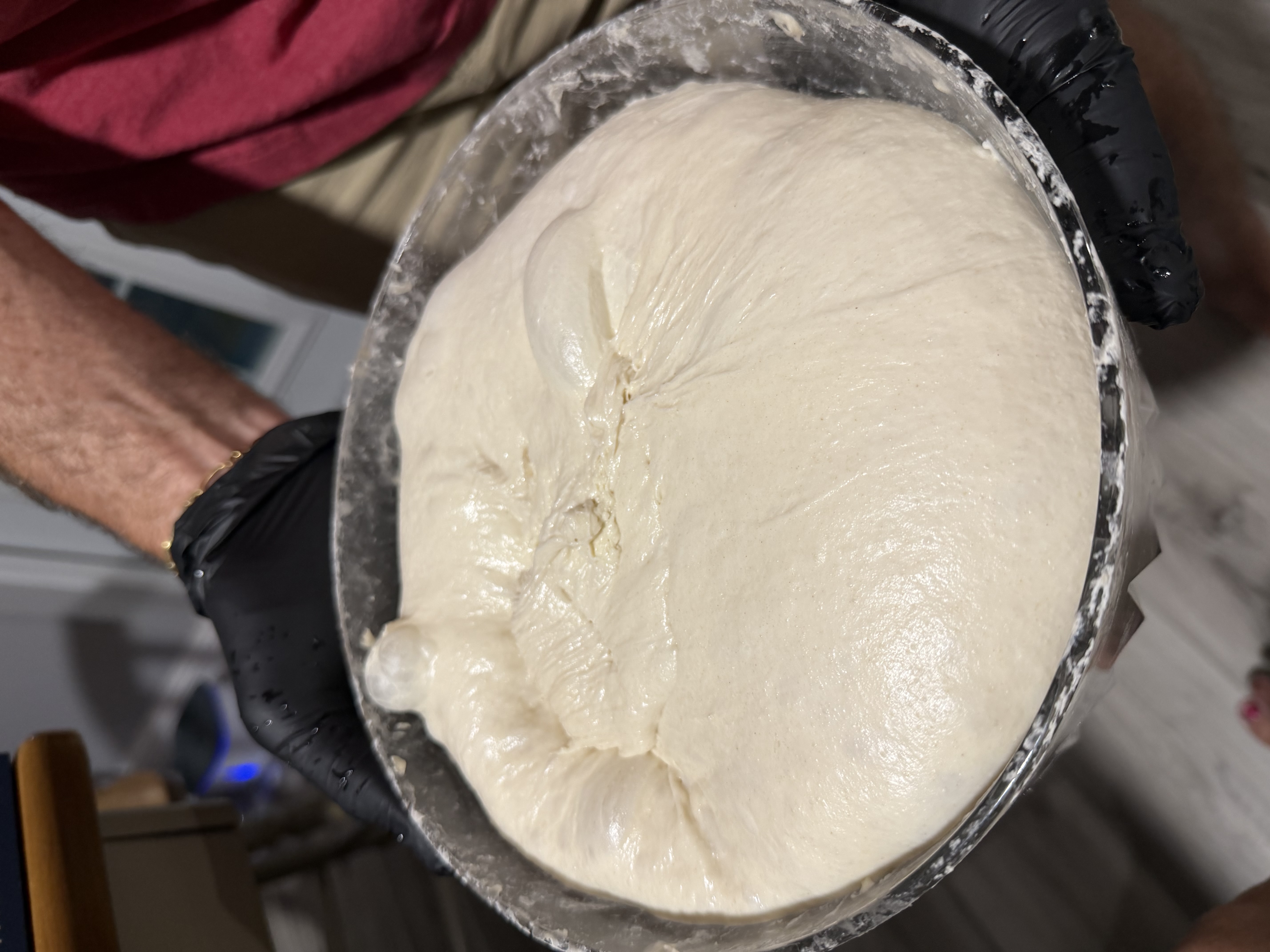 Dough after bulk fermentation